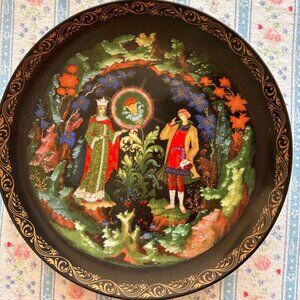 Decorative Russian Plate By Bradex 1990 "Fairy Tale" 8th Issue By Valery Bolsako